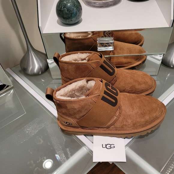 UGG MEN'S NEUMEL 11 CHESTNUT BOOTS SIZE 8 - Picture 3 of 5
